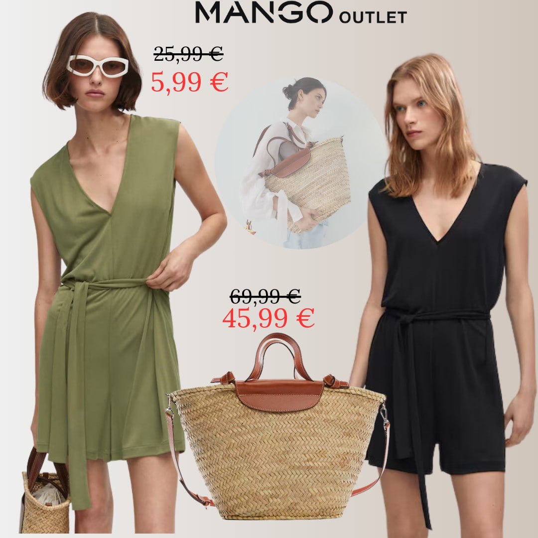 5,99 Комбінезон. https://www.<b>mangooutlet</b>.com/es/es/p/mujer/vestidos-y-monos...